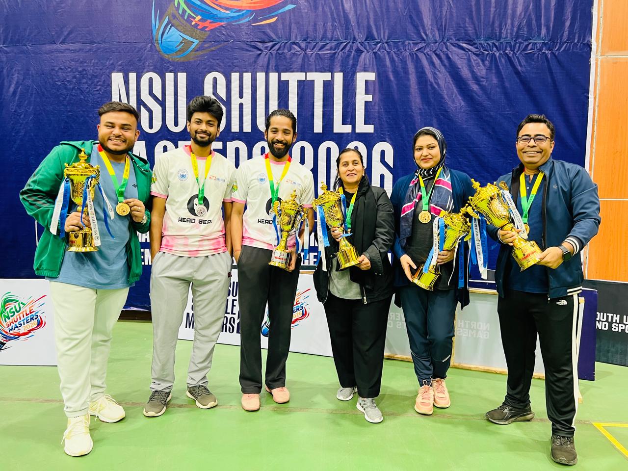 Mr. Manas and Hasibul Hoque for  achieving the Runner Up position in the Male Student and Officer category in the tournament.